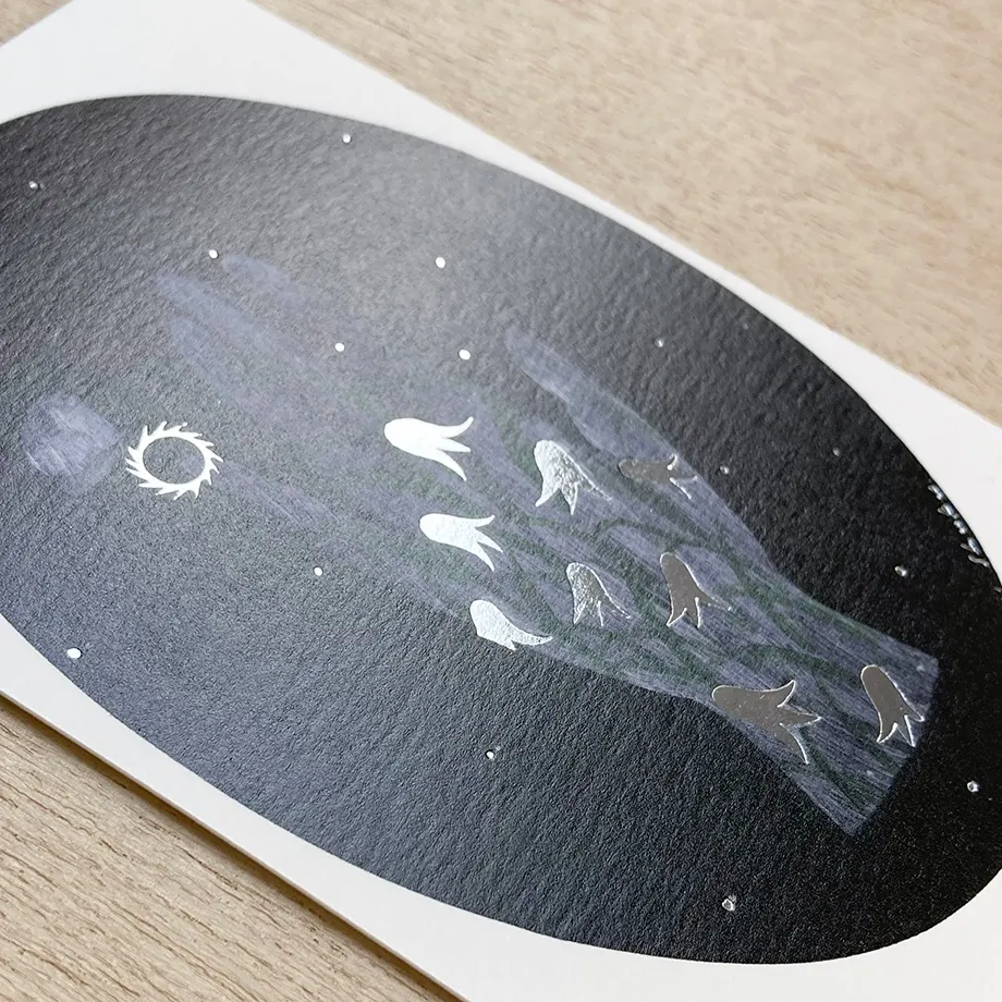 Foil Postcard designed by Nishi Shuku - Day Dream