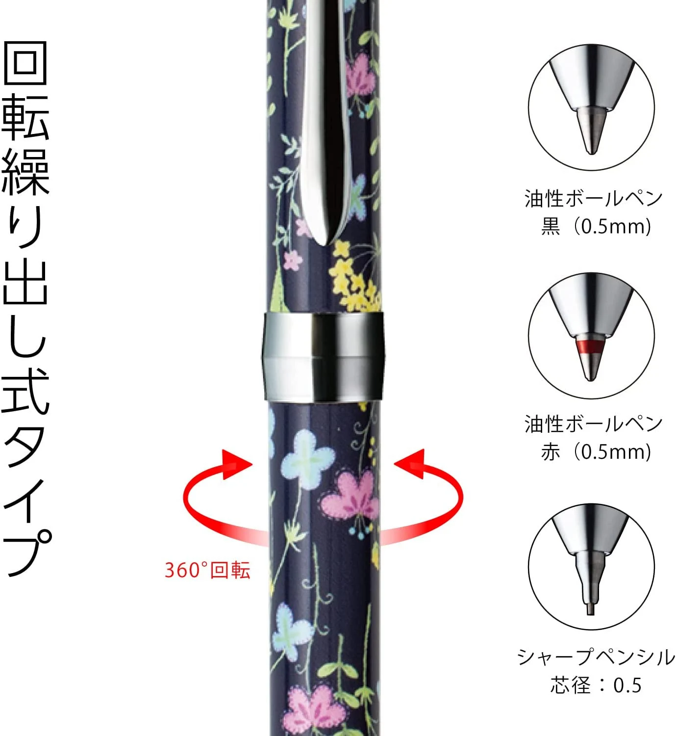 Vicuña EX x Design studio Garageland 0.5mm Textile Design Multifunction Pen
