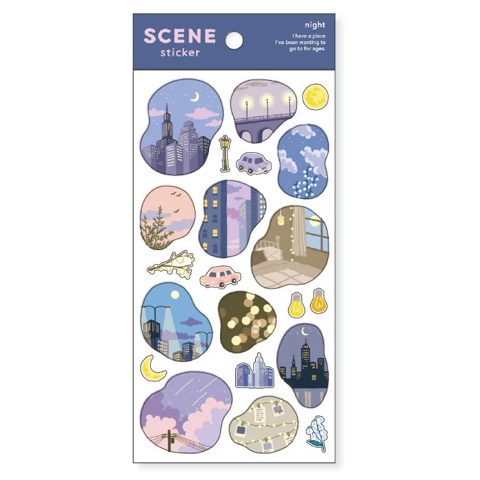 Scene Series Sticker - Night
