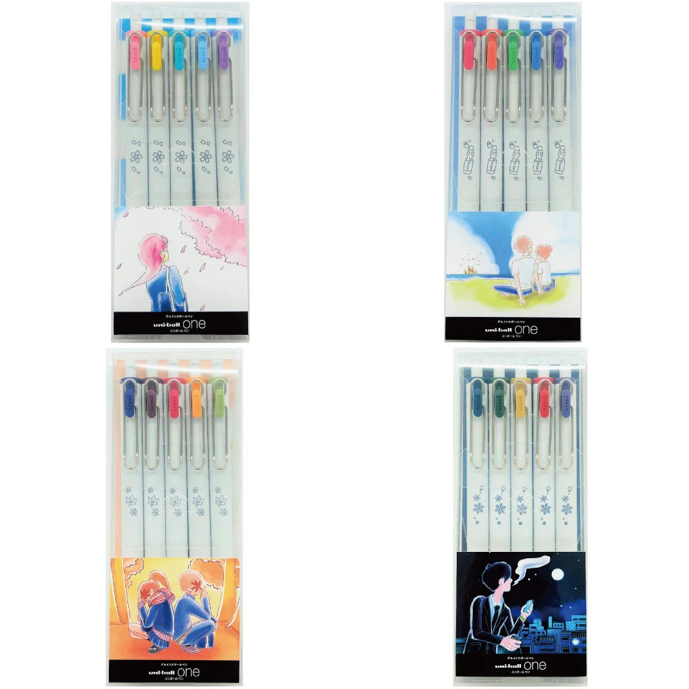 Uni-ball One 0.38mm Gel Pen Set - Unforgettable Love