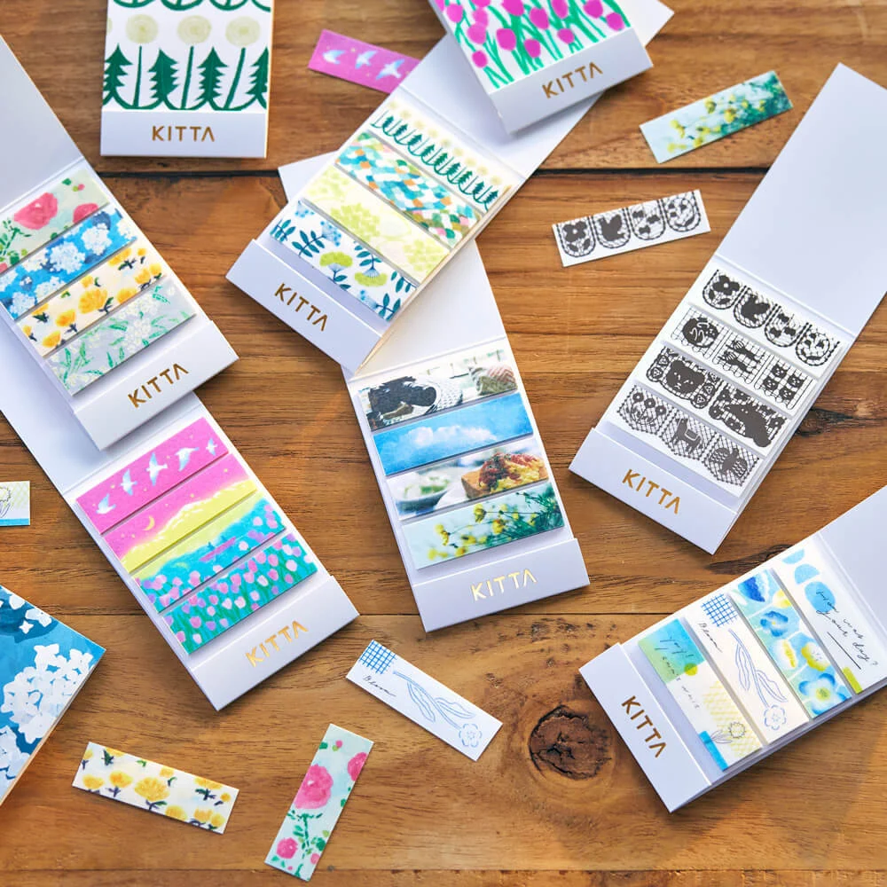 Hitotoki KITTA Basic Series Portable Sticker - Flower 7