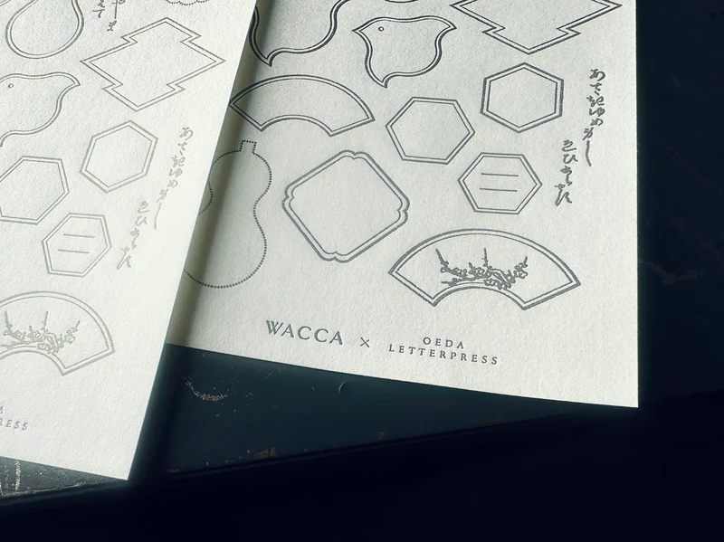 Letterpress Sticker Sheet Collaboration with Wacca Japan - EDO Frame