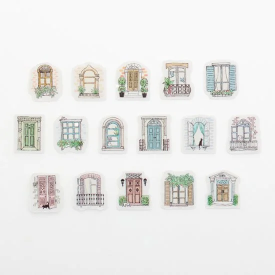 Washi Sticker Roll Series - European Doors and Windows
