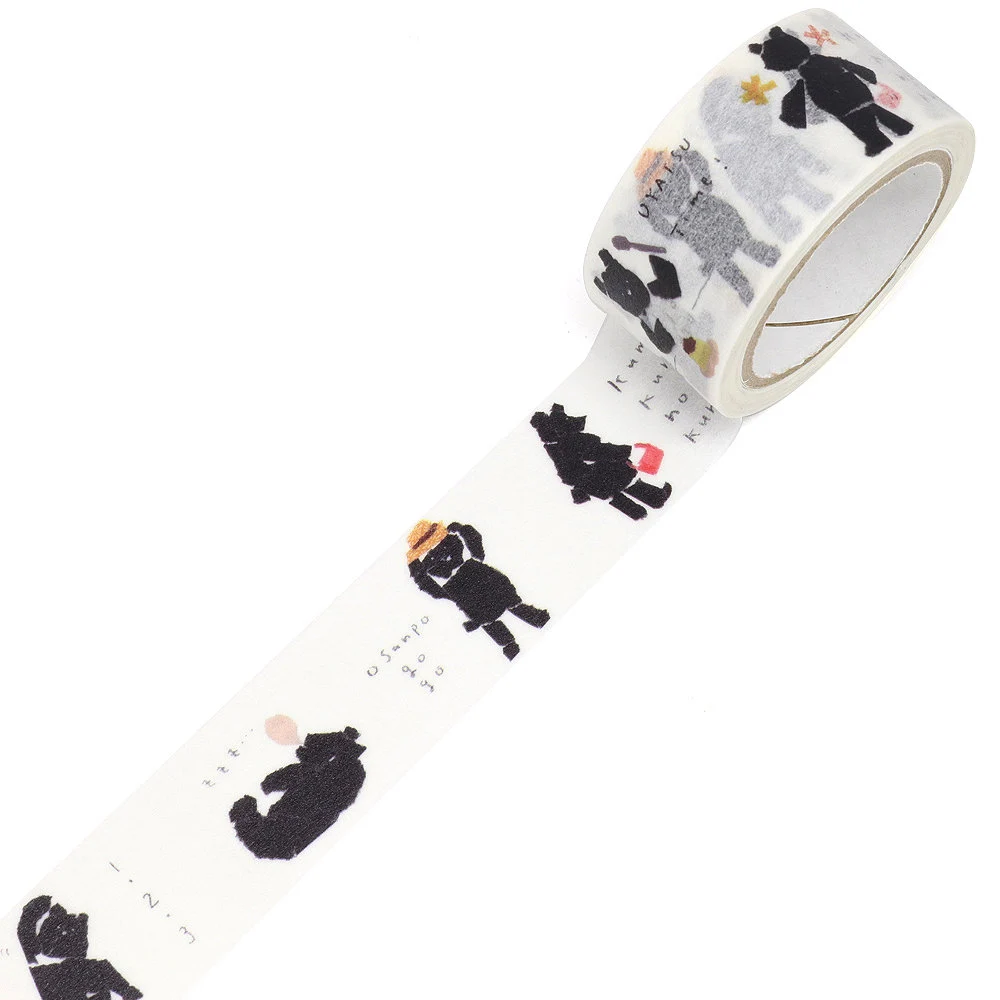 Saien Artist Washi Tape Series designed by Miki Tamura - Kuma Kuma