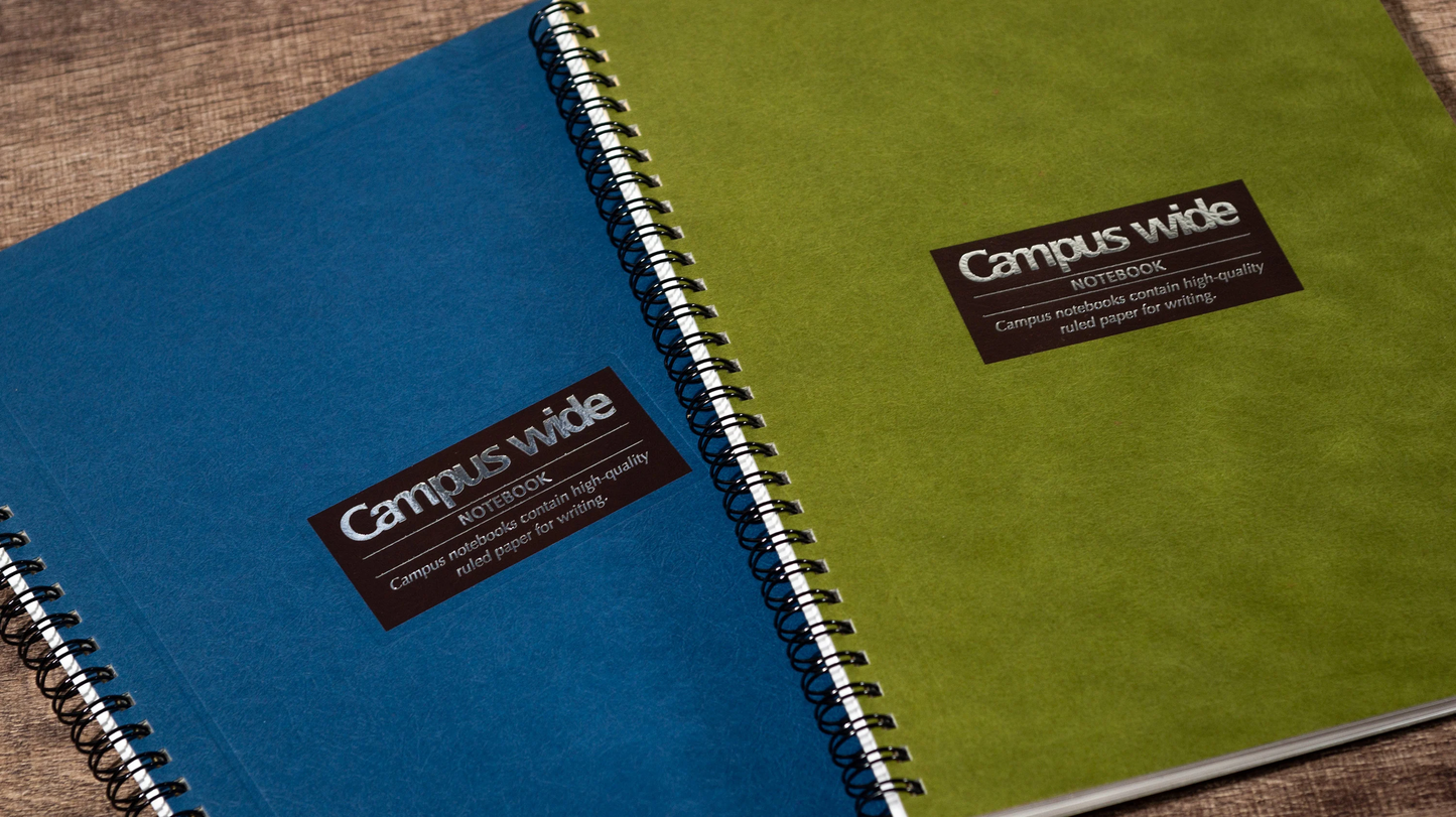 Campus B5 Twin-ring Wide Notebook - Blue