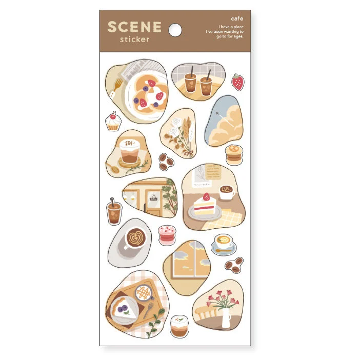 Scene Series Sticker - Cafe