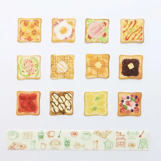 Washi Sticker Roll Series - A Morning Filled with Toast