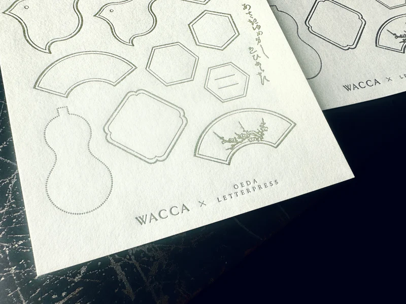 Letterpress Sticker Sheet Collaboration with Wacca Japan - EDO Frame