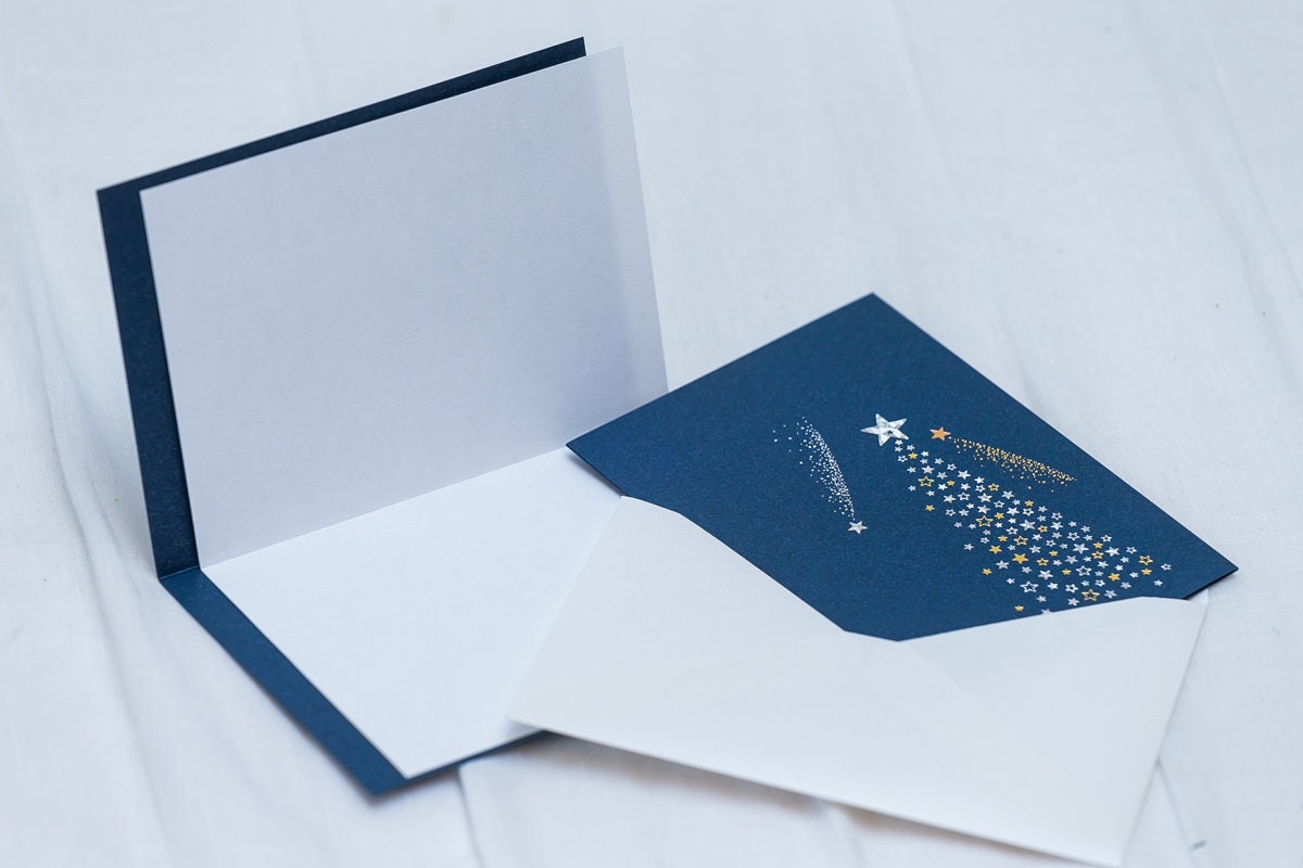 Gold Foil Greeting Card - Shooting Star