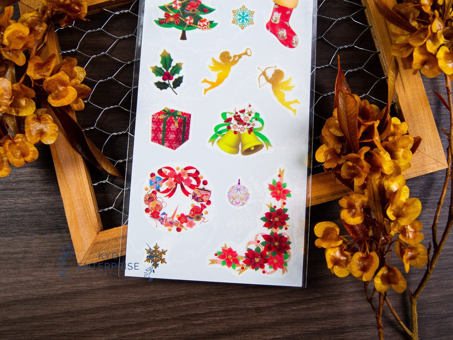 Monde The Christmas Gold Foil Sticker Series - Christmas Angel