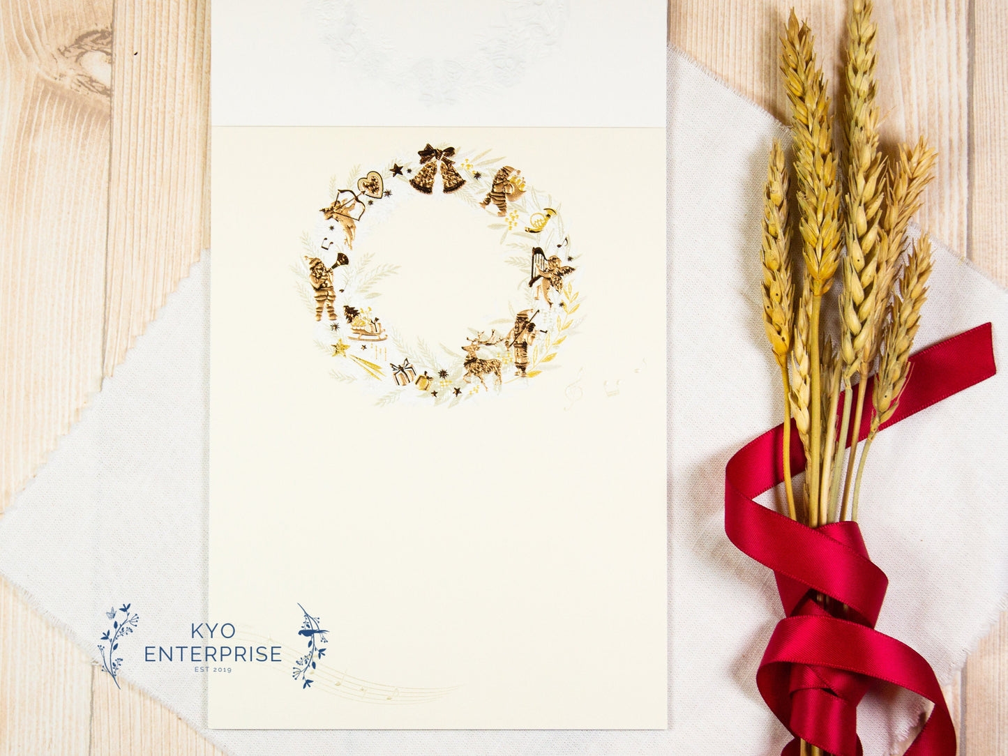 Gold Foil Note Pad - Christmas Concert