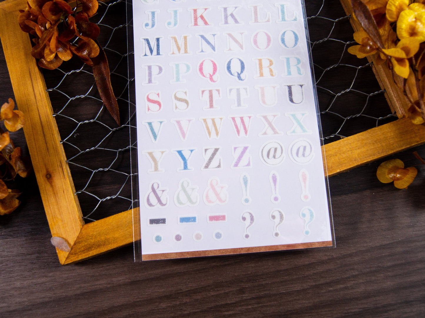 Saien Calty Neo Washi Sticker Series - Alphabet