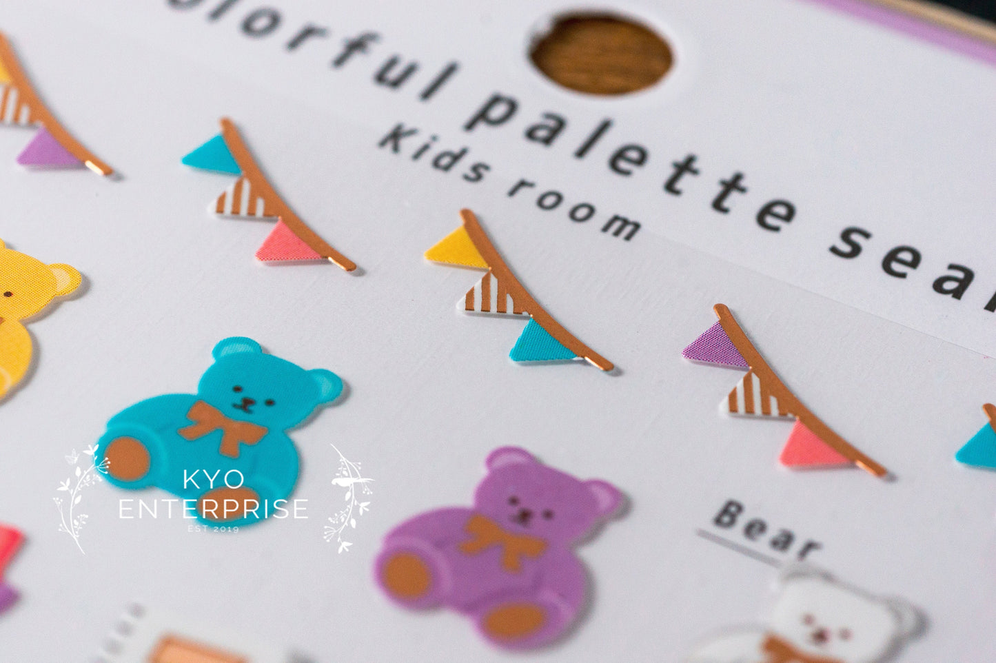 Colorful Palette Series Cooper Foil Sticker - Kids Room