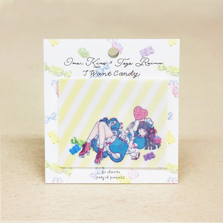 Tracing Paper Sticky Note Series design by Co Branding with Imai Kira x Taya Raimu - Want Candy