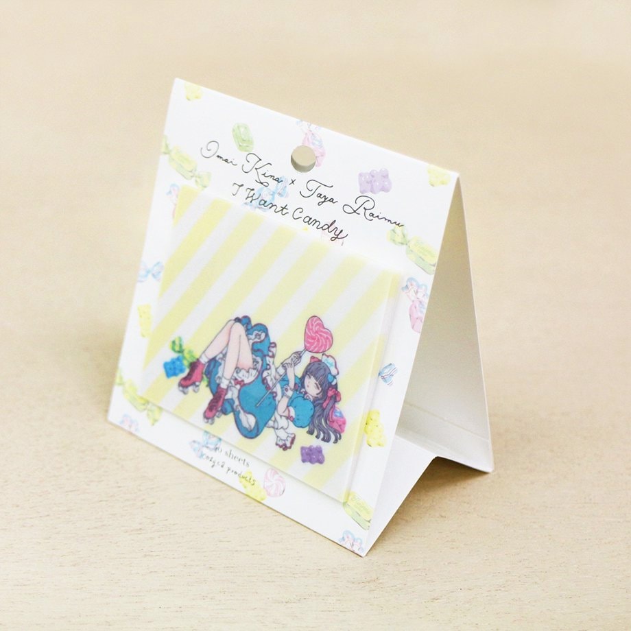 Tracing Paper Sticky Note Series design by Co Branding with Imai Kira x Taya Raimu - Want Candy