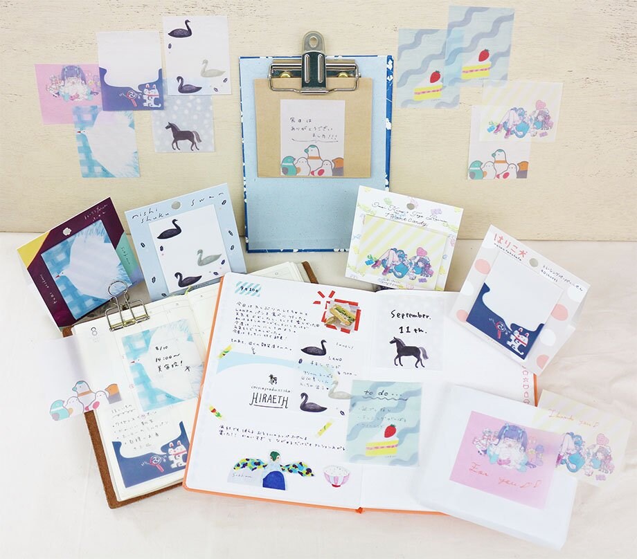 Tracing Paper Sticky Note Series designed by Subikiawa Tori - Bird