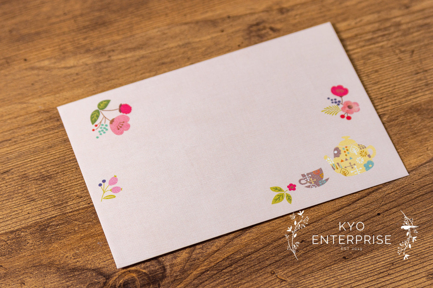 Gold Foil Portable Zipper Bag Mini Letter Writing Set Series - Pot