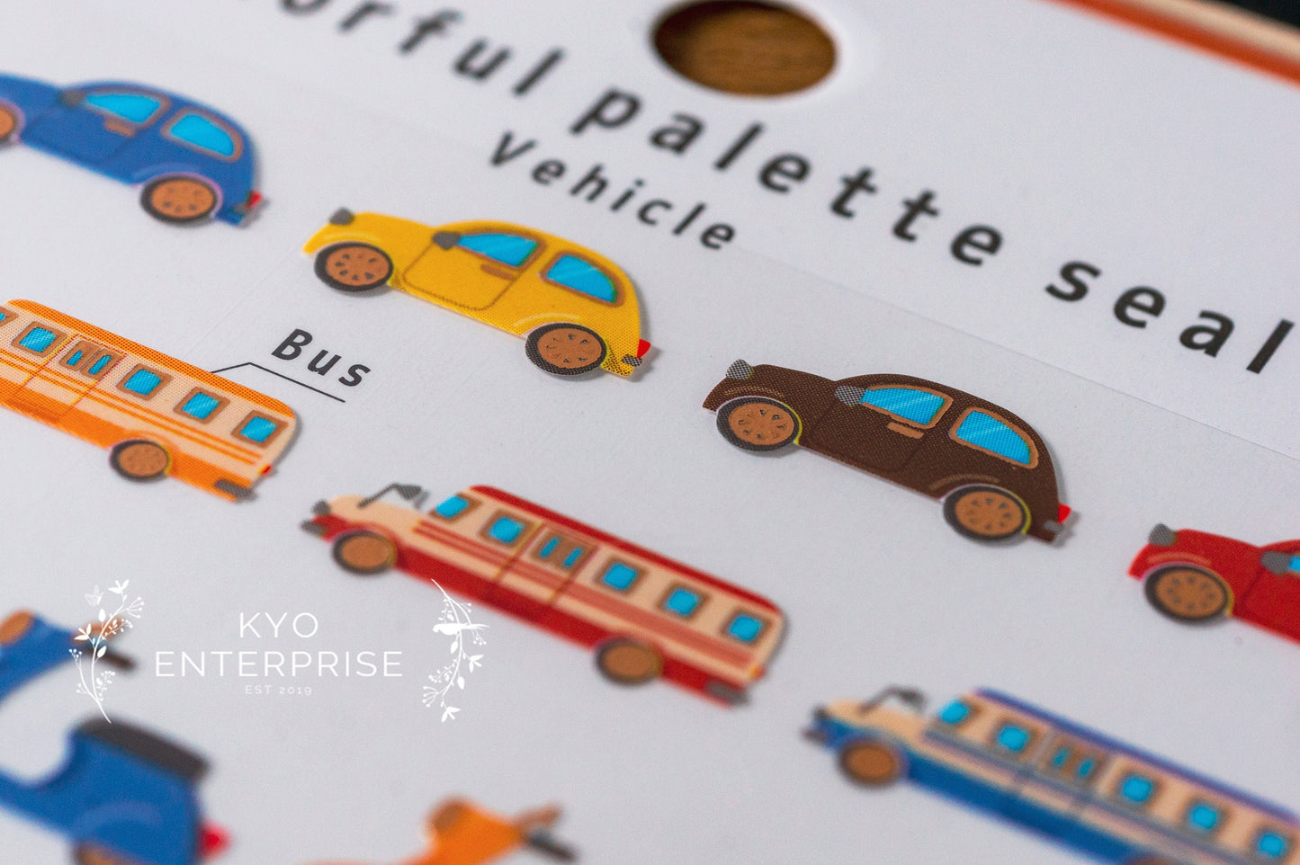 Colorful Palette Series Cooper Foil Sticker - Vehicle