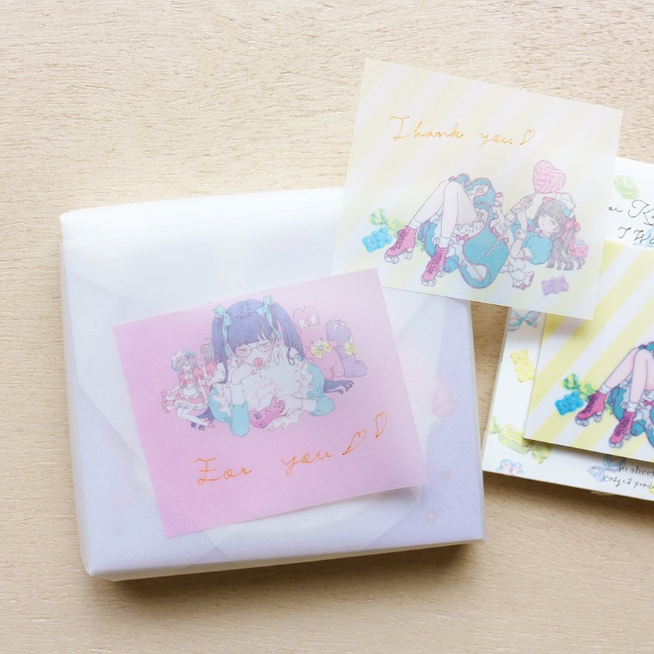 Tracing Paper Sticky Note Series design by Co Branding with Imai Kira x Taya Raimu - Want Candy