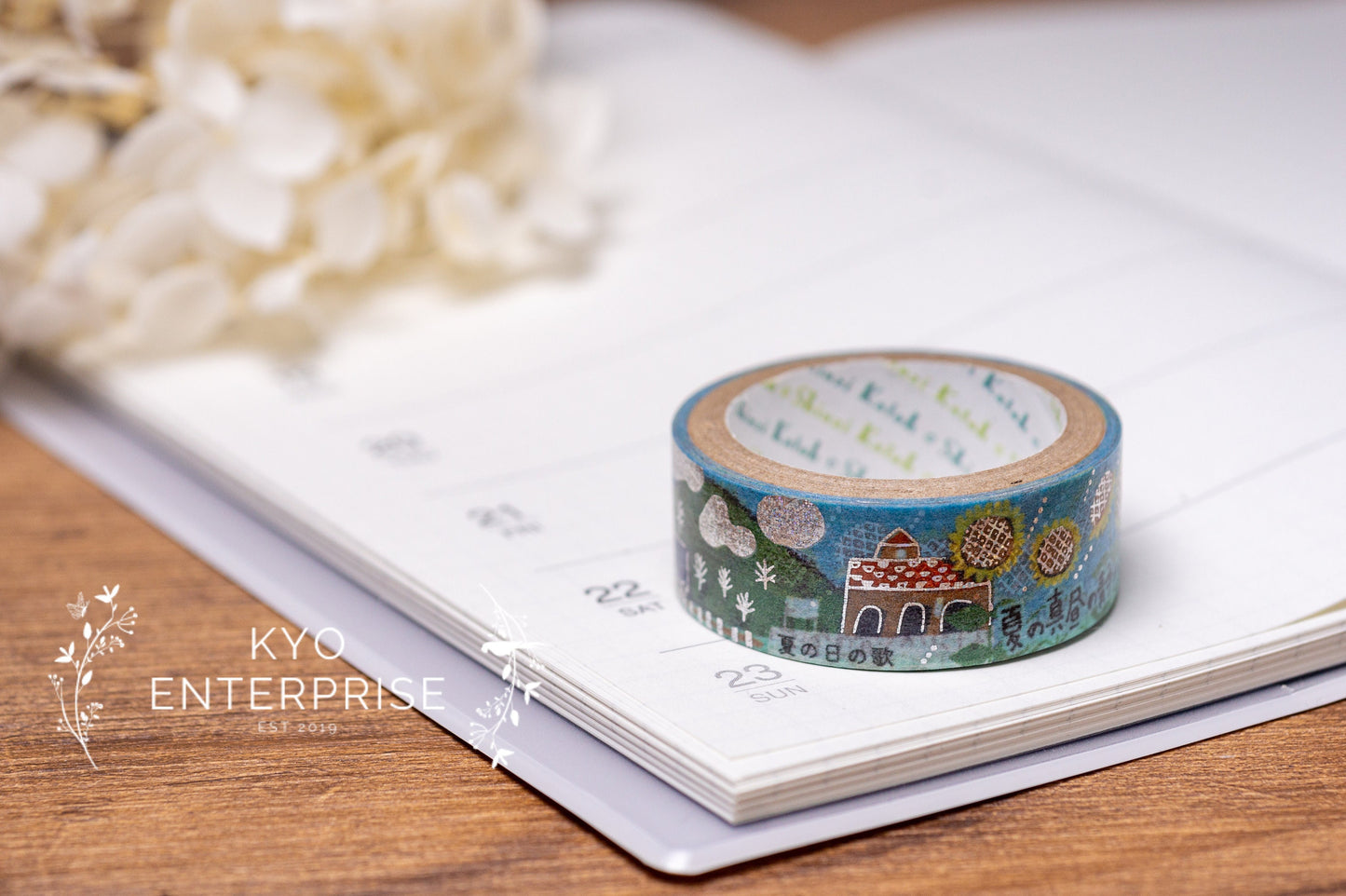 Nakahara Chuuya Star Pierrot Series Silver Foil Washi Tape - Song of A Summer Day