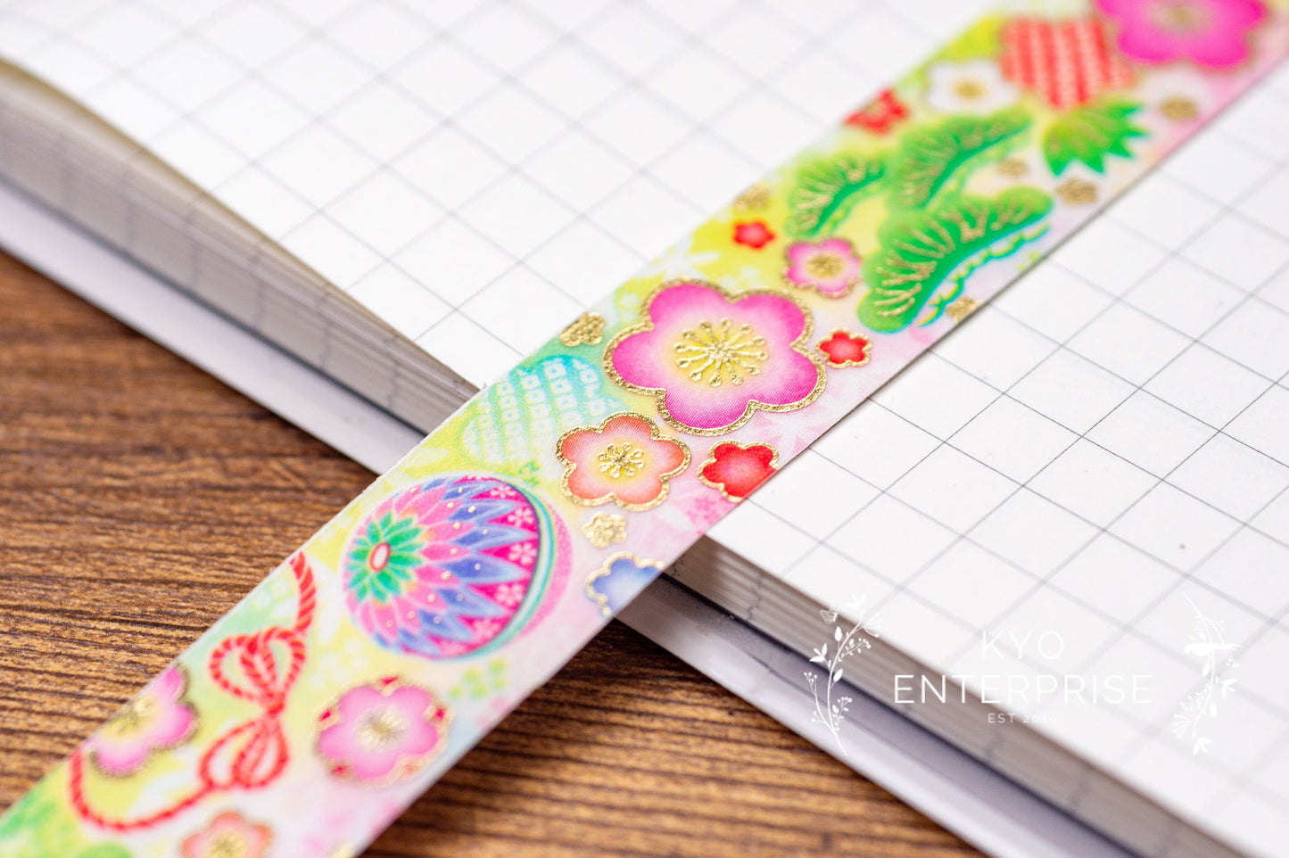 Yuzen Series Foil Washi Tape  - Sho Chikubai