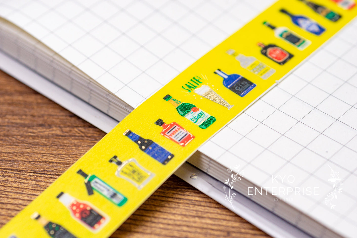 KiraKira Collection Foil Washi Tape - Drink