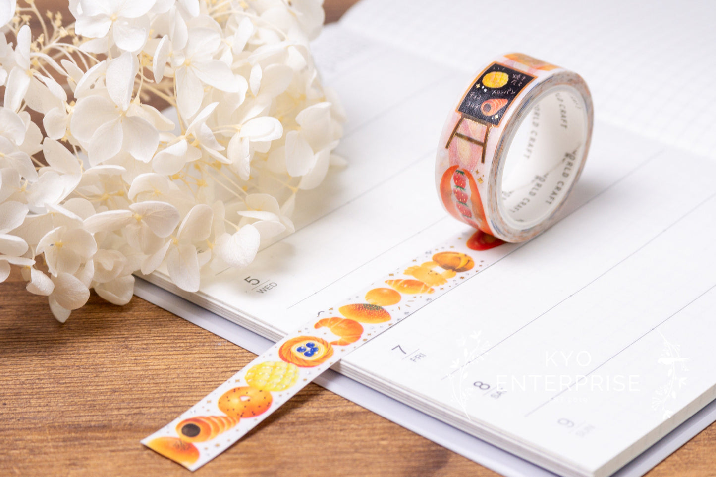 Shining Vertical Series Foil Washi Tape - Breads