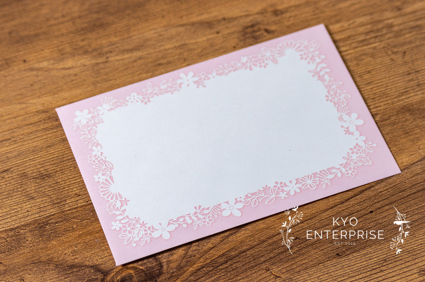 Gold Foil Portable Zipper Bag Mini Letter Writing Set Series - Lace