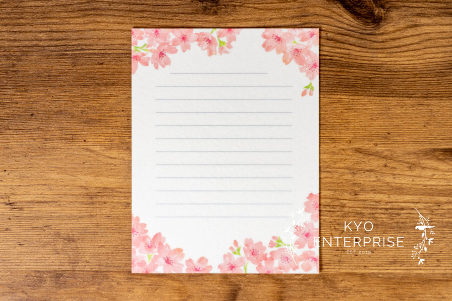 Japanese Washi Letter Writing Set Series - Waving Sakura