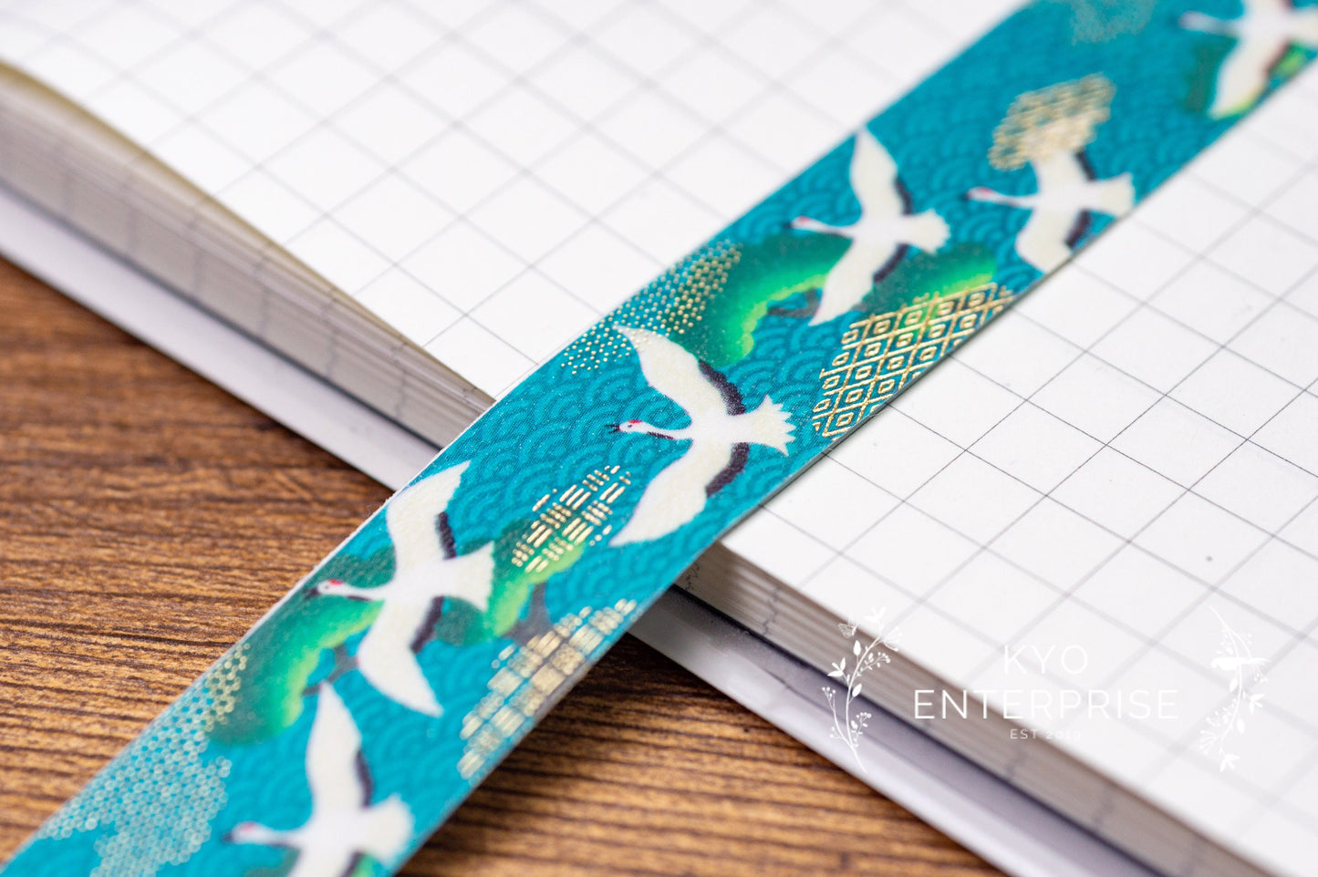 Yuzen Series Foil Washi Tape  - Crane