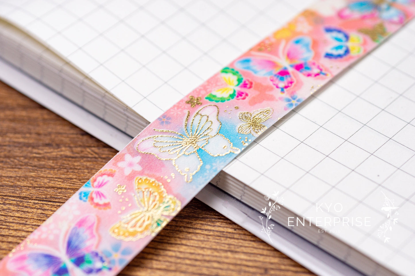Yuzen Series Foil Washi Tape  - Butterfly