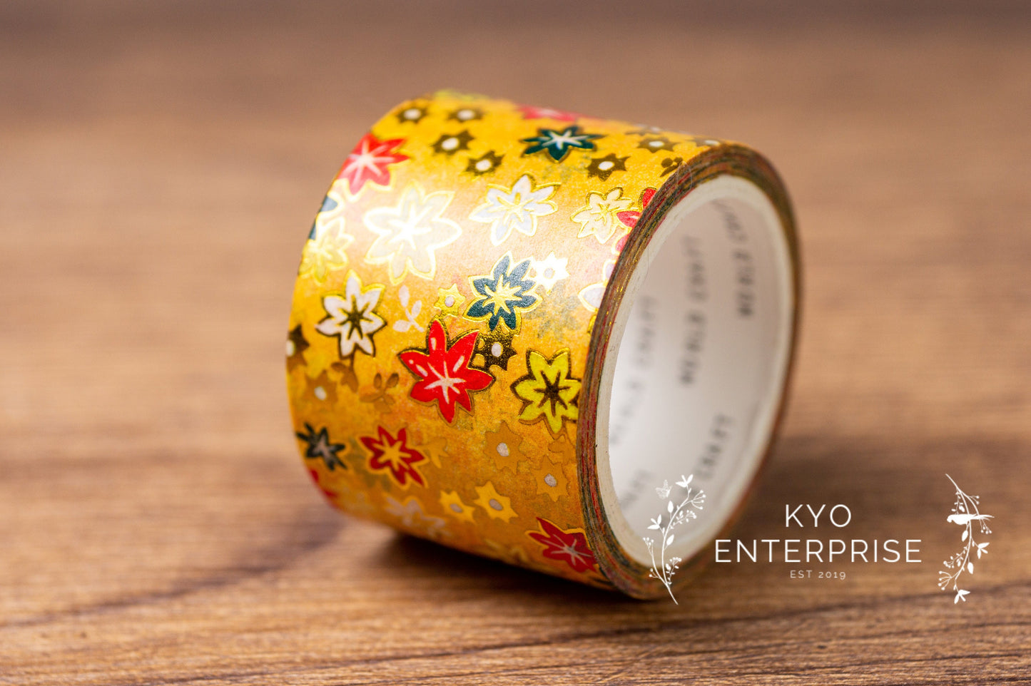 Yuzen Series Foil Washi Tape - Bright Yellow