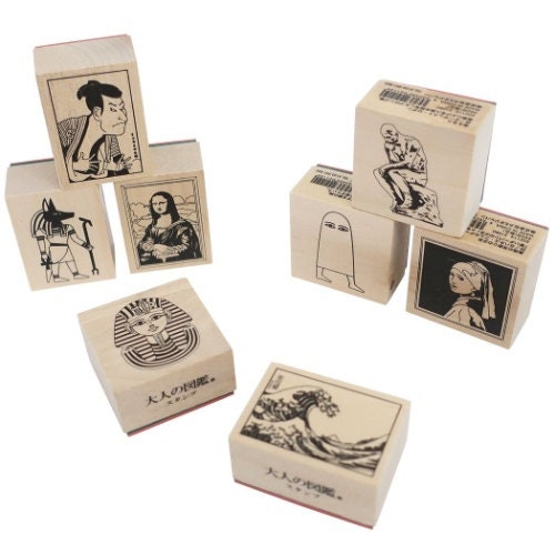 Visual Collection Rubber Stamp - Toshusai Sharaku
