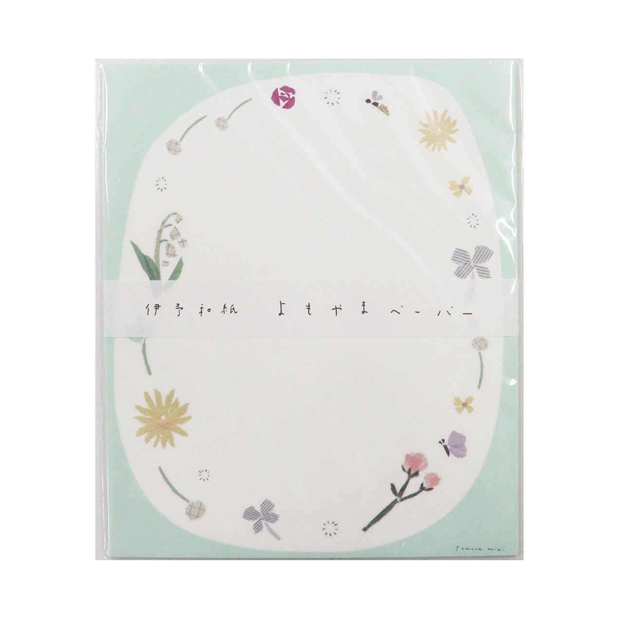 Saien Small Talk Series Letter Writing Set designed by Miki Tamura - Wild Flower
