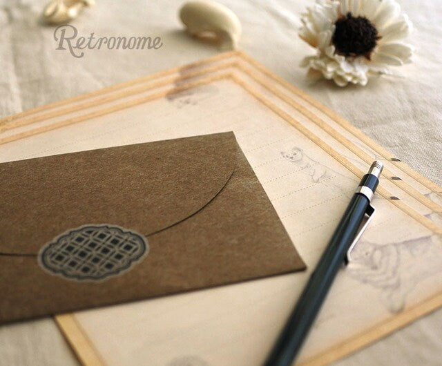 Retronome Series Letter Writing Set - Art Book of Forest Animal