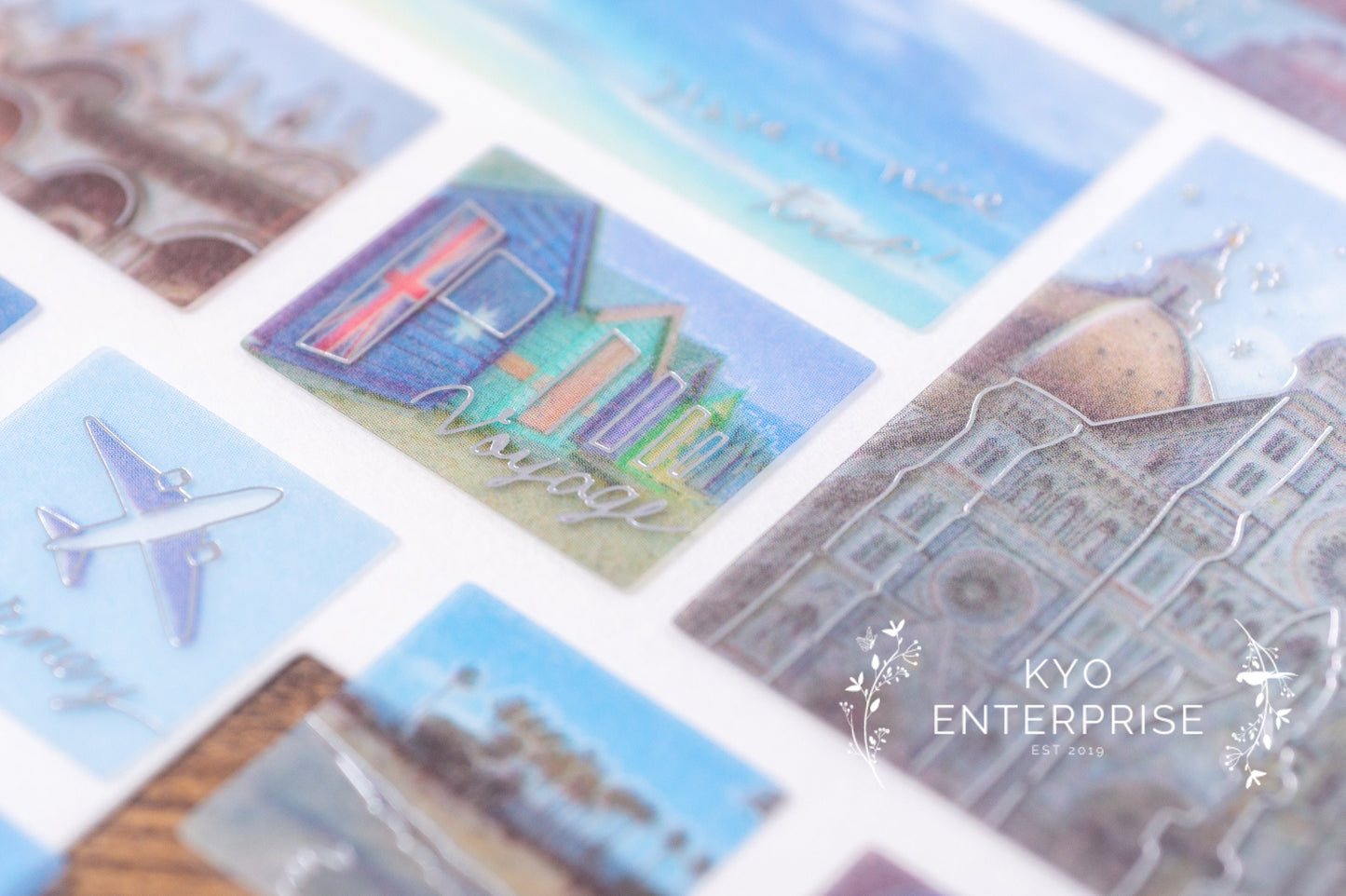 Frames Story Series Silver Foil Sticker - Journey