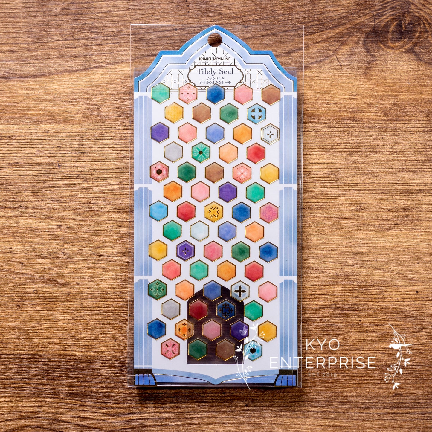 3D Tilely Series Gold Foil Sticker - Dusty