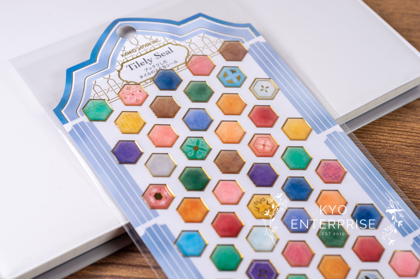 3D Tilely Series Gold Foil Sticker - Dusty