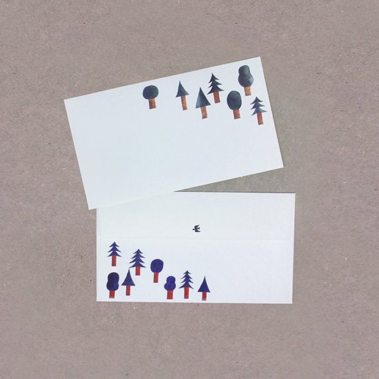 Letter Writing Set Series designed by Nishi Shuku - Forest