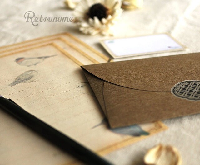 Retronome Series Letter Writing Set - Art Book of Wild Bird