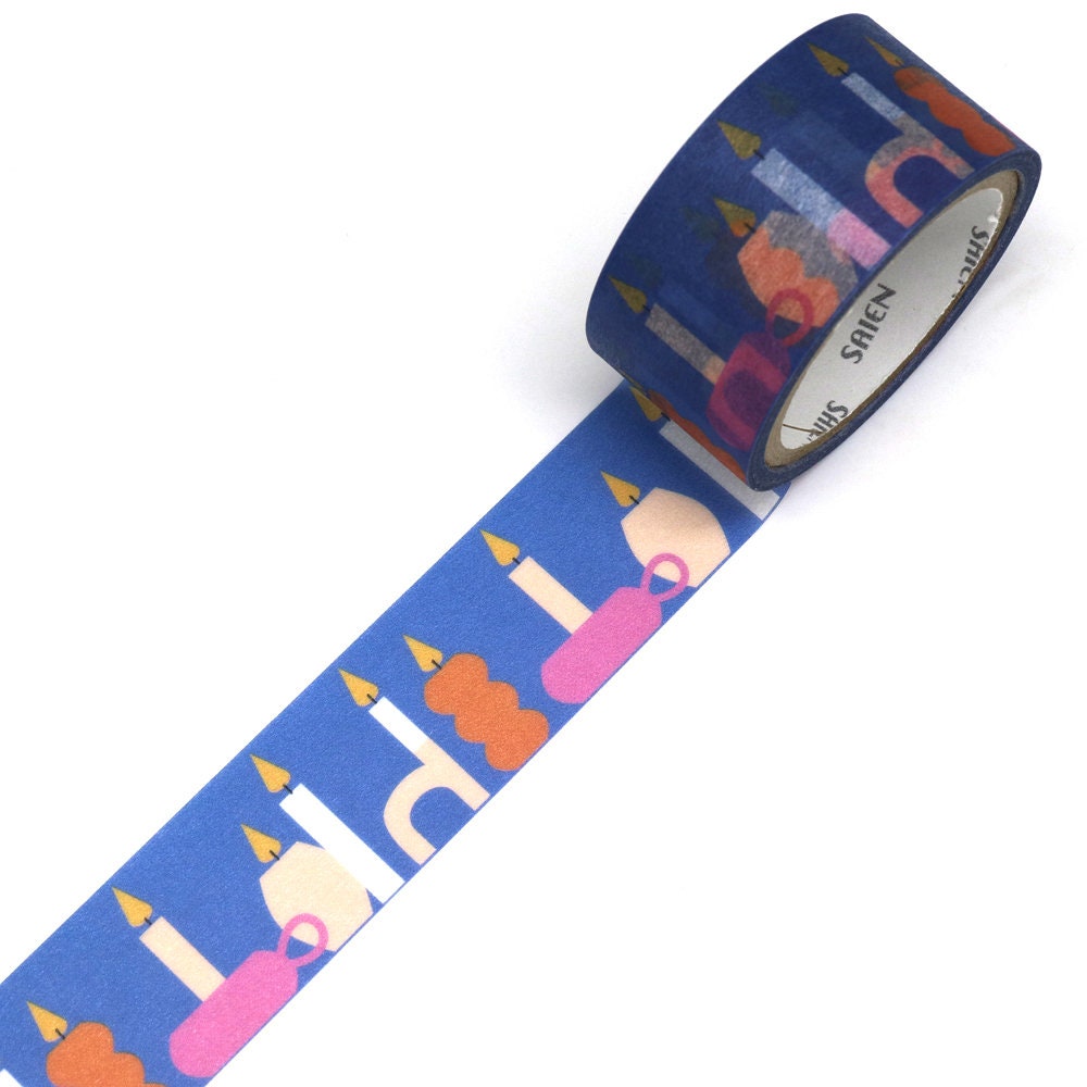 Saien x Heidi Valkola Co branding Washi Tape - Candles