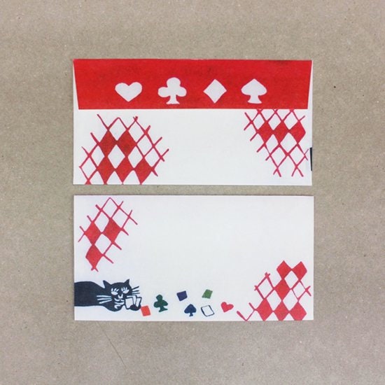 Letter Writing Set Series designed by Mihoko Seki - Playing Cards