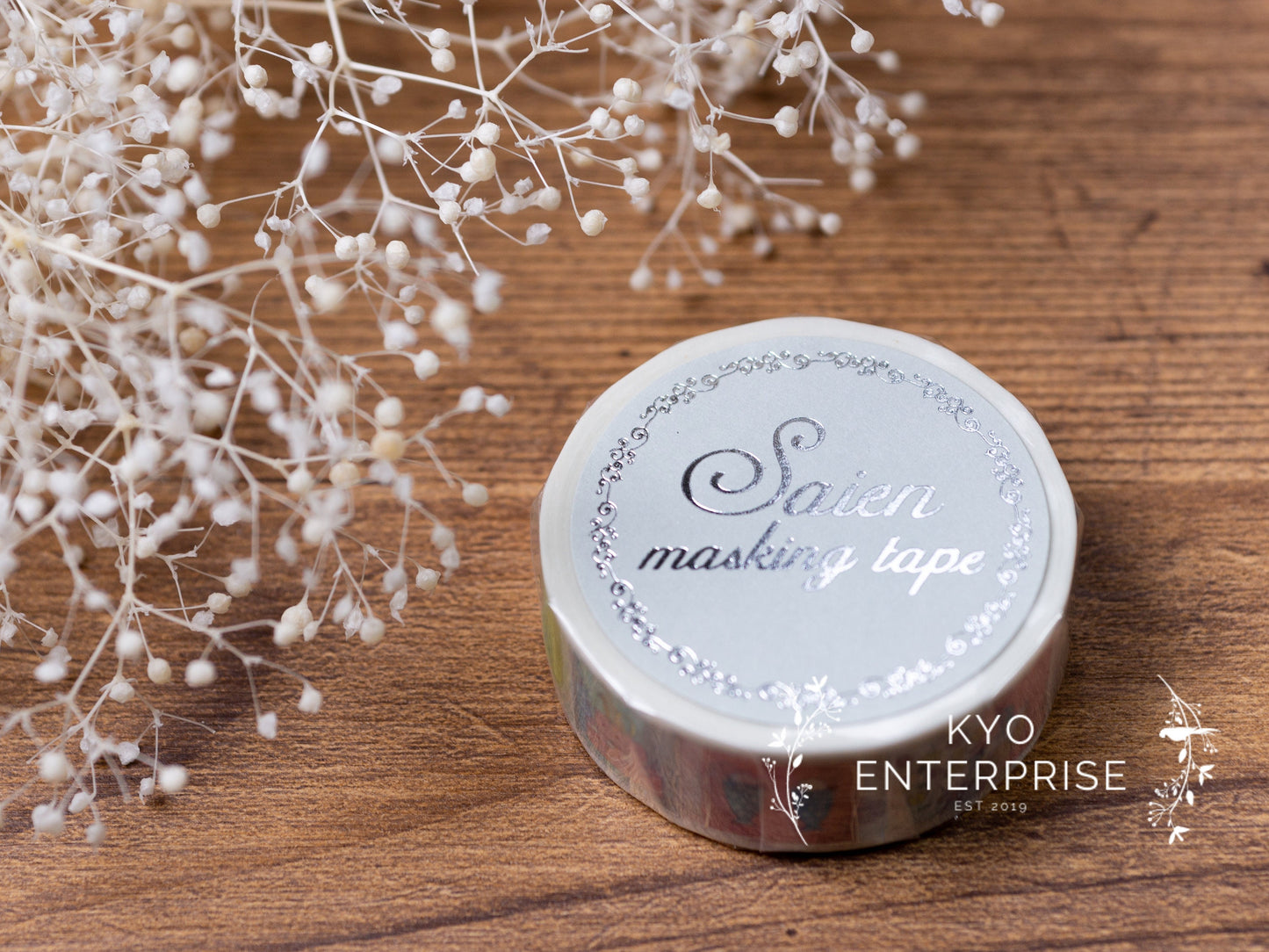 Saien Foil Series Silver Foil Washi Tape - Party