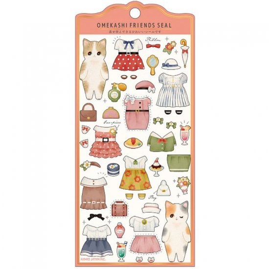 Omekashi Freinds Series Sticker - Retoro