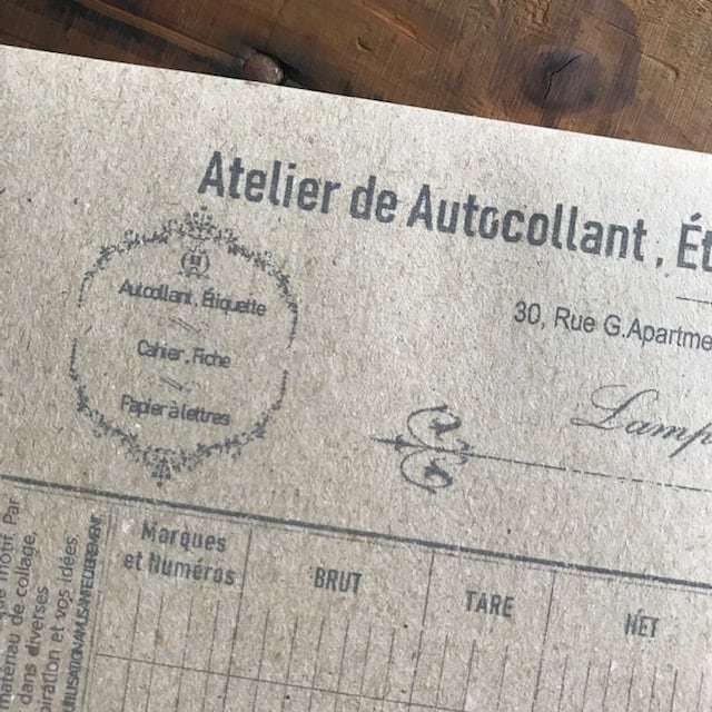 Handmade B6 Vintage Memo - Brown