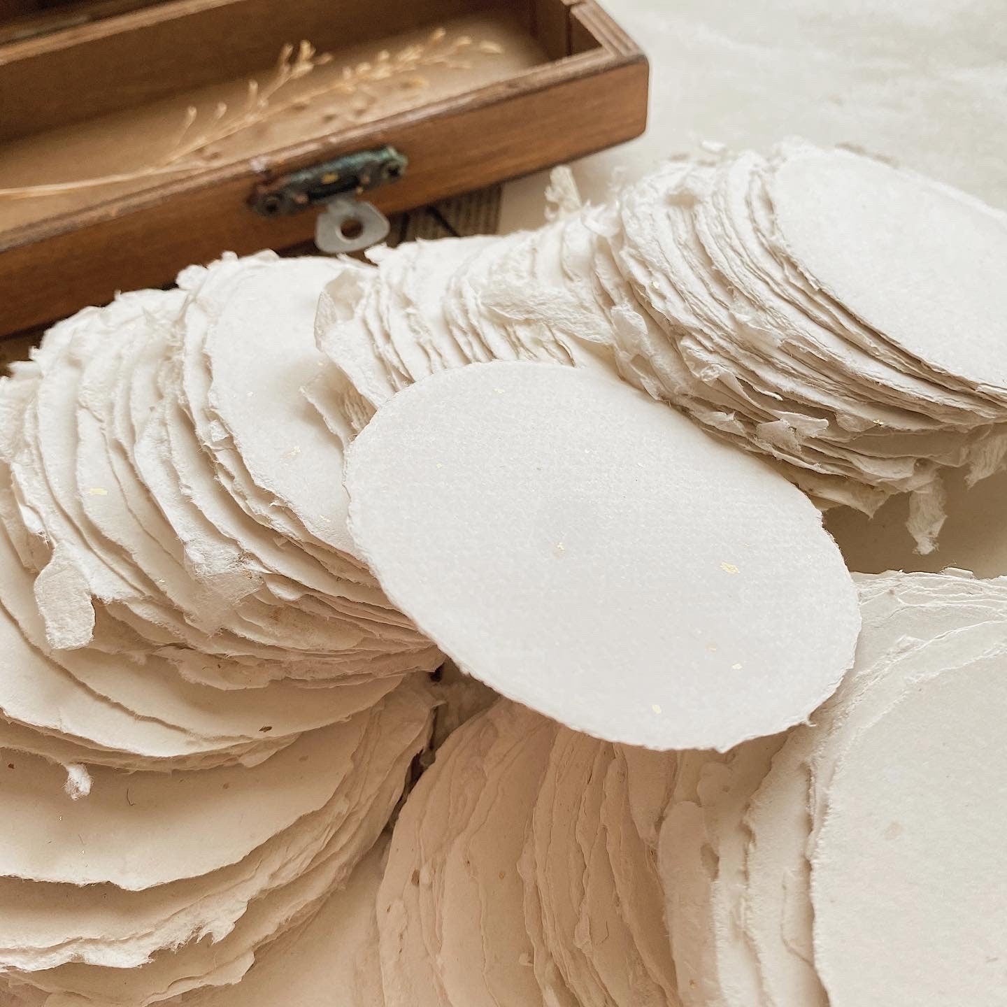 Cikitaciki Circle Handmade Paper Cotton / Multiple Colors