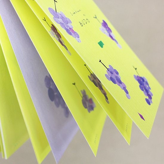 Mini Notepad Series designed by Subikiawa - Budo (Grape)