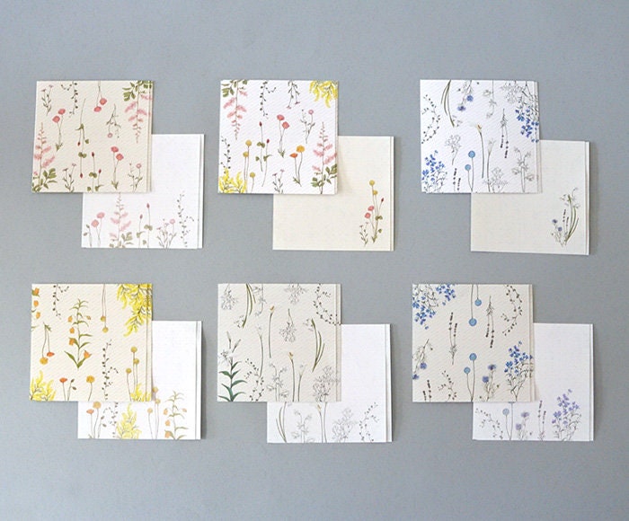 Flowelltea Series Memo Card Set