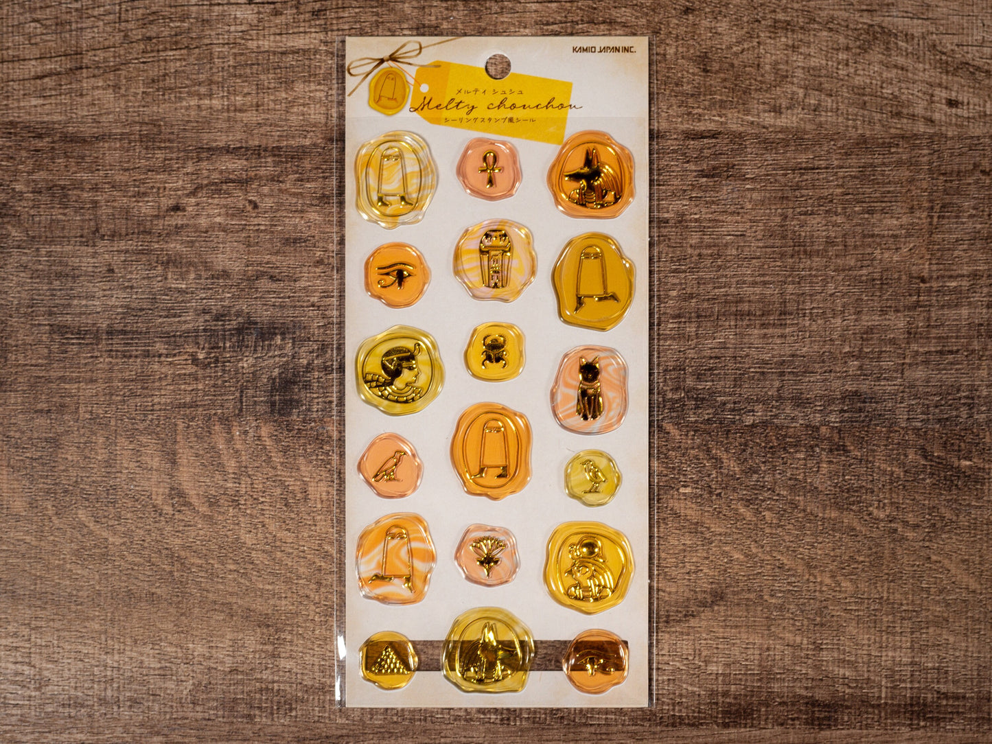 Melty Chouchou Series Gold Foil Sticker - Egypt