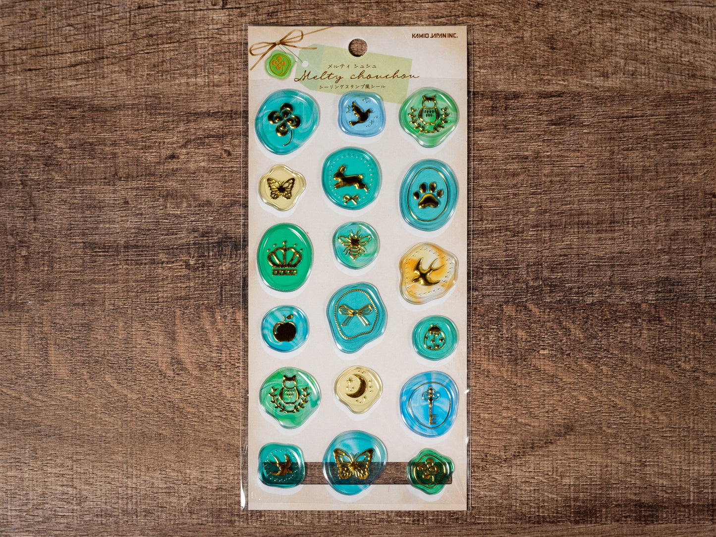 Melty Chouchou Series Gold Foil Sticker - Lucky Motif